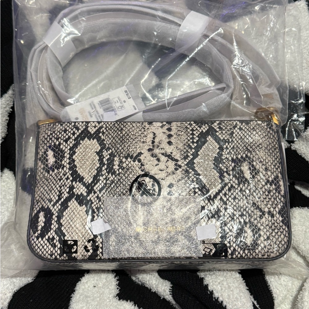 MK SNAKESKIN CONVERTIBLE POCHETTE